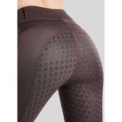 Montar Leggings d'équitation Thermo MoVeronica Golden Quartz Full Grip Black Peony Montar Leggings d'équitation Thermo MoVeronica Golden Quartz Full Grip Black Peony