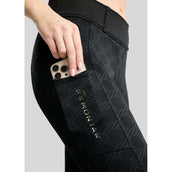 Montar Leggings d'équitation Thermo MoLeia Lumber Check All Over Printed Full Grip Noir Montar Leggings d'équitation Thermo MoLeia Lumber Check All Over Printed Full Grip Noir