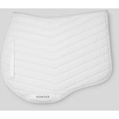 Montar Tapis de Selle Fair Gun Metal Crystals de Saut Blanc Montar Tapis de Selle Fair Gun Metal Crystals de Saut Blanc