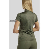 Montar Chemise MoAvina Monogram Caviar Crystal Deco Longues Manches Pine Green Montar Chemise MoAvina Monogram Caviar Crystal Deco Longues Manches Pine Green