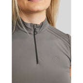 Montar Chemise MoPearl Pintuck Sans Manche Gris Montar Chemise MoPearl Pintuck Sans Manche Gris