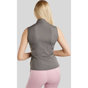 Montar Chemise MoPearl Pintuck Sans Manche Gris Montar Chemise MoPearl Pintuck Sans Manche Gris