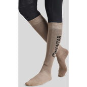 Montar Chaussettes d'Équitation Logo Latte Montar Chaussettes d'Équitation Logo Latte