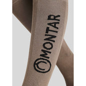 Montar Chaussettes d'Équitation Logo Latte Montar Chaussettes d'Équitation Logo Latte