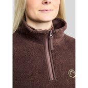 Montar Pull MoEbba Q-Zip Teddy Pile Golden Quartz Black Peony Montar Pull MoEbba Q-Zip Teddy Pile Golden Quartz Black Peony