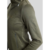 Montar Pull-over MoNaja High Collar Golden Quartz Crystals Forest Green Montar Pull-over MoNaja High Collar Golden Quartz Crystals Forest Green