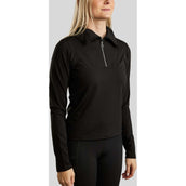 Montar Chemise MoRachel Quarter Zip Noir Montar Chemise MoRachel Quarter Zip Noir
