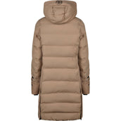 Pikeur Veste Longue Quilted Raincoat Athleisure AW26 Mocha Cream Pikeur Veste Longue Quilted Raincoat Athleisure AW26 Mocha Cream