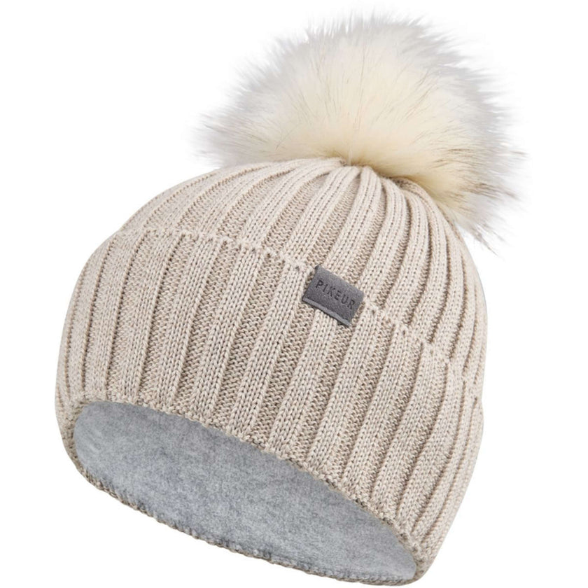Pikeur Bonnet Pompom Sports AW25 Pale Grey Pikeur Bonnet Pompom Sports AW25 Pale Grey