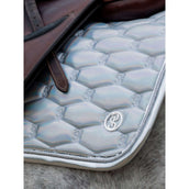 PS of Sweden Tapis de Selle Dazzling Metallic de Saut Dazzling Silver PS of Sweden Tapis de Selle Dazzling Metallic de Saut Dazzling Silver