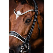 Schockemöhle Ensemble Bride SP Isabell Werth Bella Rose Noir/Blanc/Argent Schockemöhle Ensemble Bride SP Isabell Werth Bella Rose Noir/Blanc/Argent