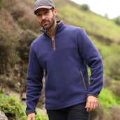 Aubrion by Shires Pull Original Fleece Hommes Marin Aubrion by Shires Pull Original Fleece Hommes Marin