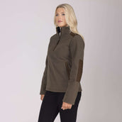 Aubrion by Shires Pull Heritage Fleece Olive foncé Aubrion by Shires Pull Heritage Fleece Olive foncé
