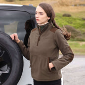 Aubrion by Shires Pull Heritage Fleece Olive foncé Aubrion by Shires Pull Heritage Fleece Olive foncé