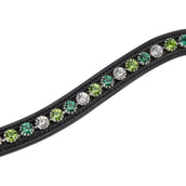 Velociti by Shires Frontal GARA Green Diamante Noir Velociti by Shires Frontal GARA Green Diamante Noir