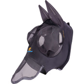 Shires Masque Anti-Mouches Stretch avec Nez Jet Black Shires Masque Anti-Mouches Stretch avec Nez Jet Black