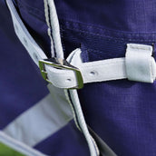 Shires Couverture Imperméable Original Lite Turnout avec Couvre-cou Marin Shires Couverture Imperméable Original Lite Turnout avec Couvre-cou Marin