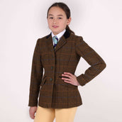 Aubrion by Shires Veste de Concours Saratoga Enfants Chêne Brun Check Aubrion by Shires Veste de Concours Saratoga Enfants Chêne Brun Check