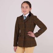 Aubrion by Shires Veste de Concours Saratoga Enfants Chêne Brun Check Aubrion by Shires Veste de Concours Saratoga Enfants Chêne Brun Check
