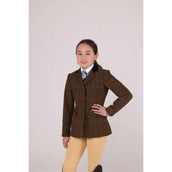 Aubrion by Shires Veste de Concours Saratoga Enfants Chêne Brun Check Aubrion by Shires Veste de Concours Saratoga Enfants Chêne Brun Check