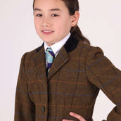 Aubrion by Shires Veste de Concours Saratoga Enfants Chêne Brun Check Aubrion by Shires Veste de Concours Saratoga Enfants Chêne Brun Check