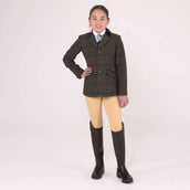 Aubrion by Shires Veste de Concours Saratoga Enfants Spruce Vert Check Aubrion by Shires Veste de Concours Saratoga Enfants Spruce Vert Check