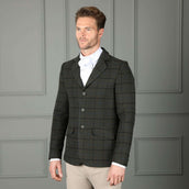 Aubrion by Shires Veste de Concours Saratoga Hommes Vert foncé Check Aubrion by Shires Veste de Concours Saratoga Hommes Vert foncé Check