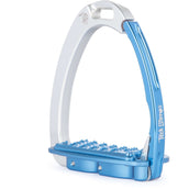 Tech Stirrups Étriers Venice Sloped EVO Argent/Bleu Tech Stirrups Étriers Venice Sloped EVO Argent/Bleu