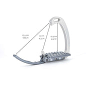 Tech Stirrups Étriers Venice EVO Argent/Titane Tech Stirrups Étriers Venice EVO Argent/Titane