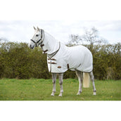 WeatherBeeta Couverture Anti-Mouches ComFiTec Tyro Mesh Combo Neck White/Green/Burnt Orange WeatherBeeta Couverture Anti-Mouches ComFiTec Tyro Mesh Combo Neck White/Green/Burnt Orange