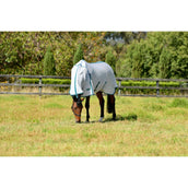 WeatherBeeta Couverture Anti-Mouches ComFiTec Zephyr Plus Mesh Combo Neck Silver/Teal Green/Stone WeatherBeeta Couverture Anti-Mouches ComFiTec Zephyr Plus Mesh Combo Neck Silver/Teal Green/Stone