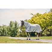 WeatherBeeta Couverture Anti-Mouches ComFiTec Zephyr Plus Mesh Combo Neck Silver/Teal Green/Stone WeatherBeeta Couverture Anti-Mouches ComFiTec Zephyr Plus Mesh Combo Neck Silver/Teal Green/Stone