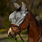WeatherBeeta Masque Anti-Mouches ComFiTec Hexi Ride On Fly avec Oreilles Argent WeatherBeeta Masque Anti-Mouches ComFiTec Hexi Ride On Fly avec Oreilles Argent