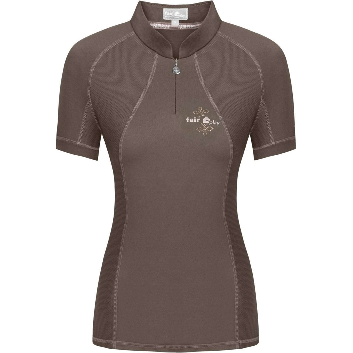 Fair Play Chemise Paula Courte Manche Gris/Taupe