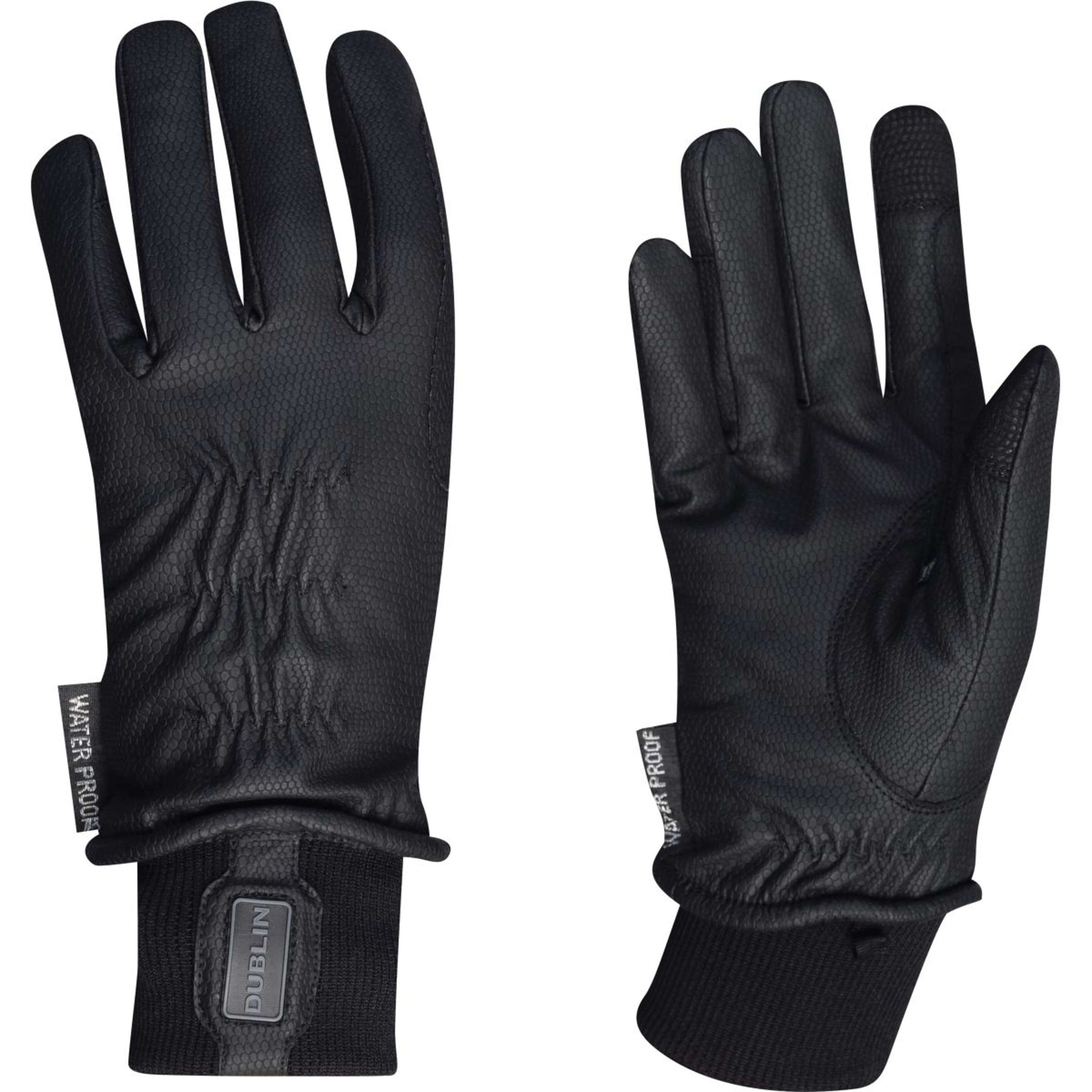 Weatherbeeta Gants Dublin Synthetic Leather Étanche Noir