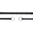 Schockemöhle Rênes avec Stops et Ring Noir/Argent