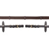 Schockemöhle Rênes avec Arrêts Marron foncé/Or