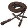 Schockemöhle Rênes Premium Caoutchouc Marron foncé/Or