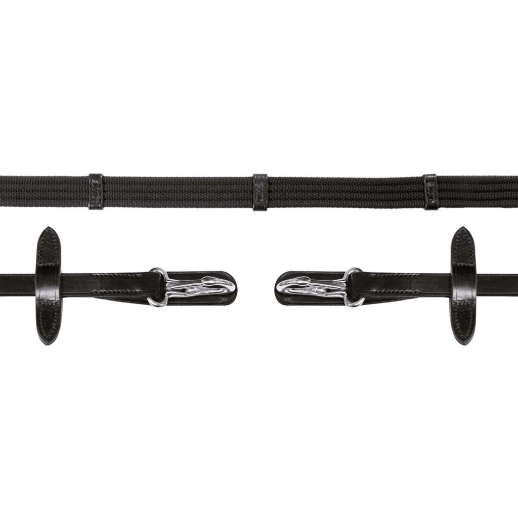 Schockemöhle Rênes Neo Line Clip Noir/Argent