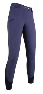 HKM Pantalon d'Équitation Morello PAM Silicone Assise Indigo