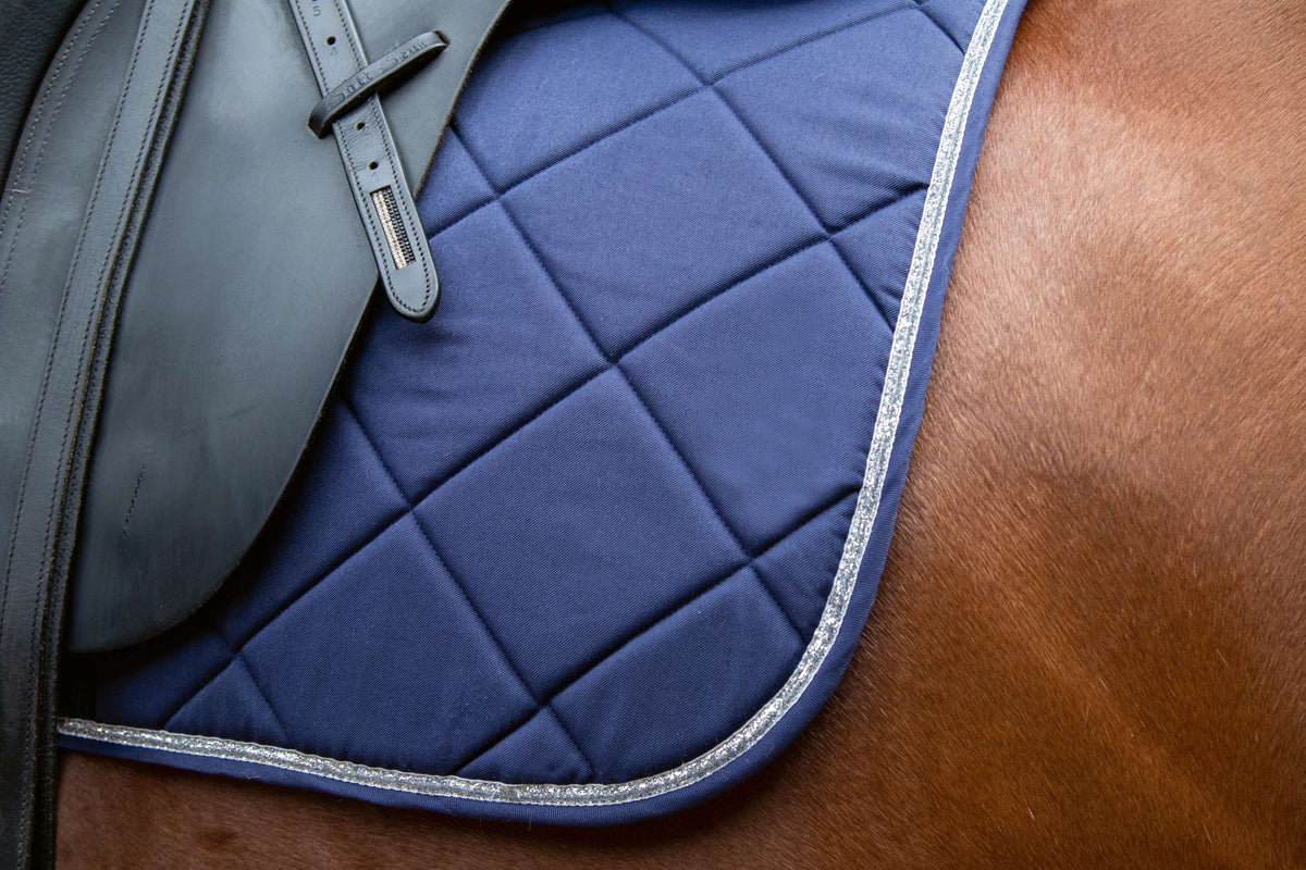 HKM Tapis de Selle Romy Polyvalence Grain bleu