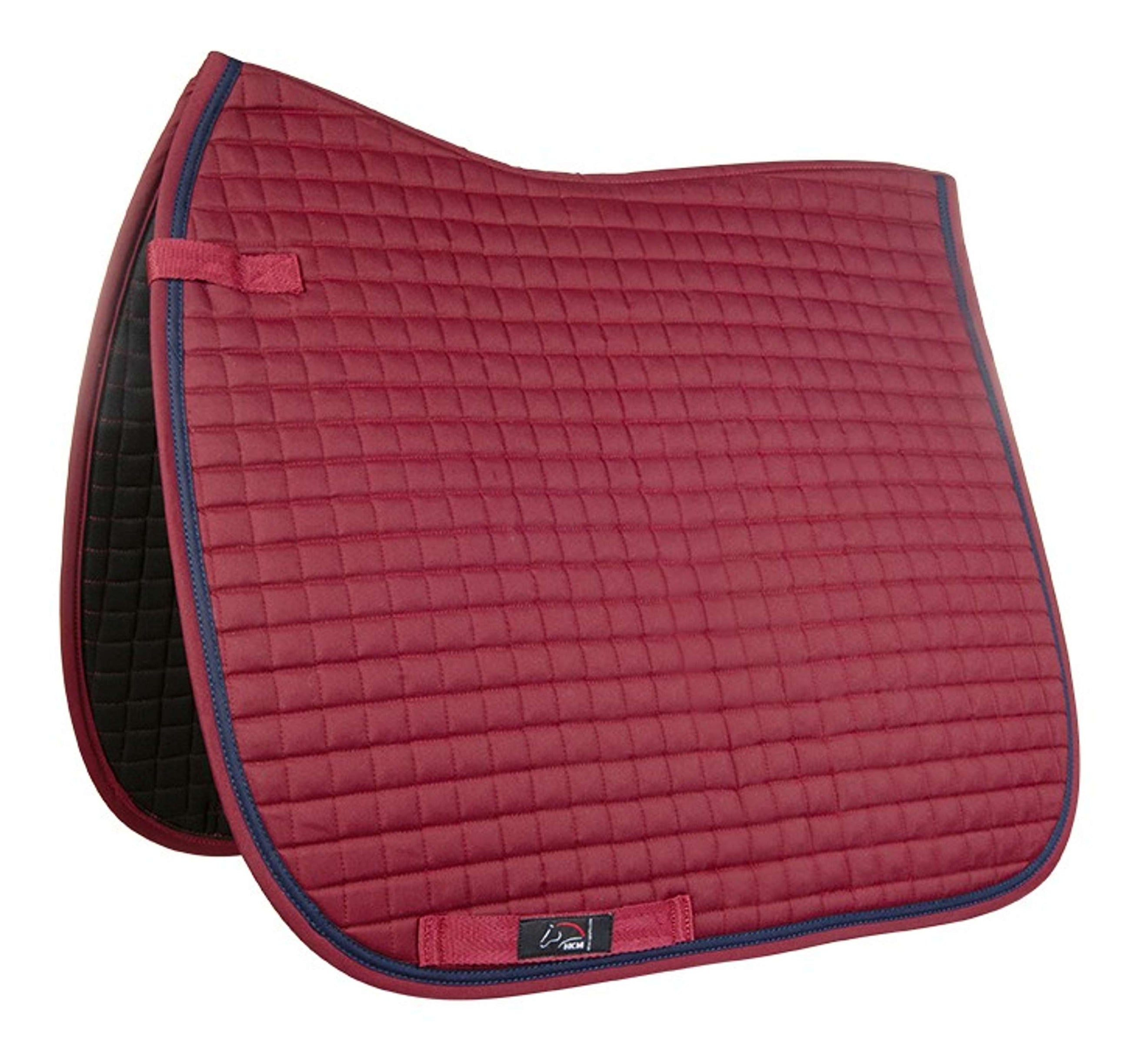 HKM Tapis de Selle Charly Dressage Vin rouge