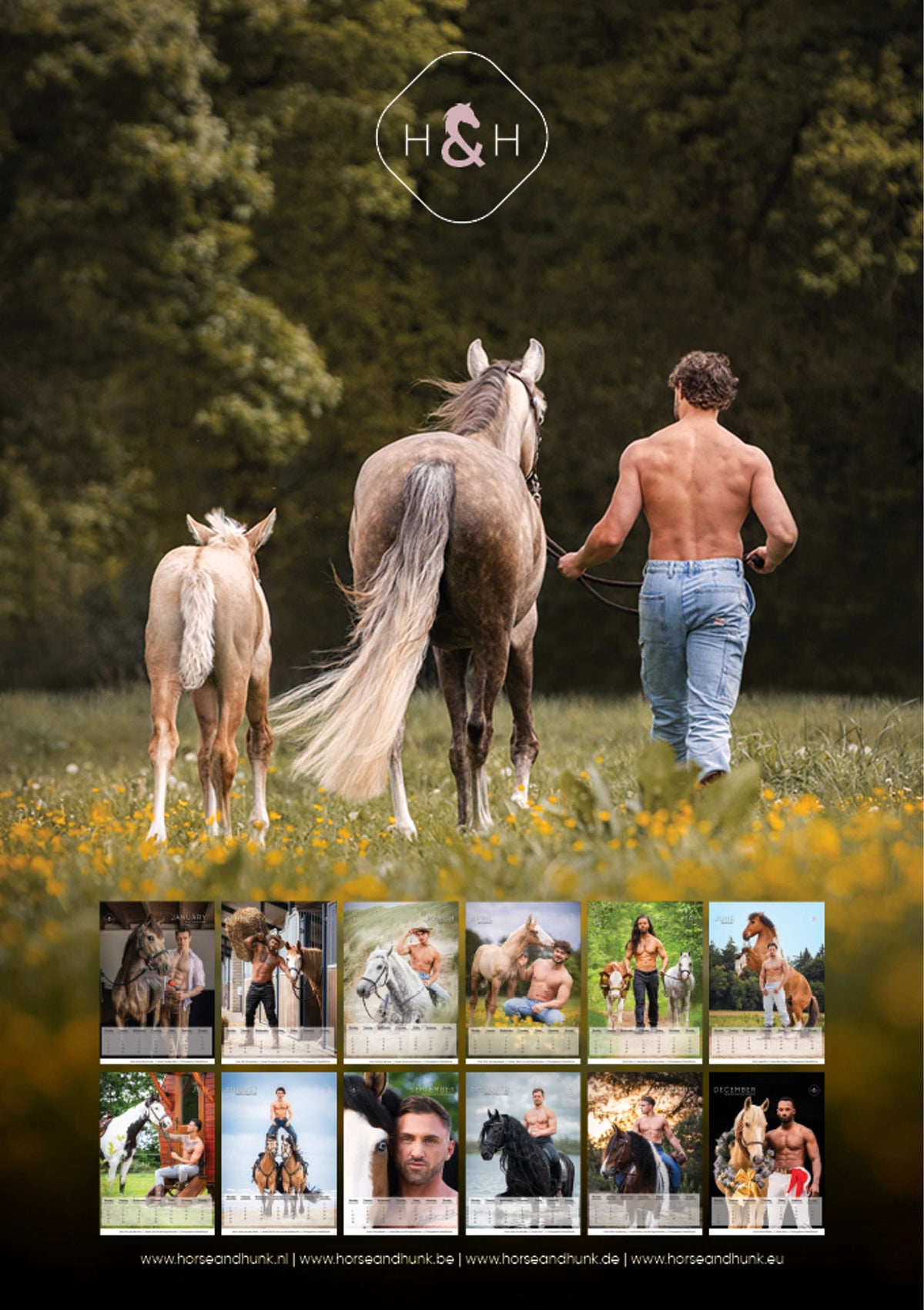 Horse and Hunk Calendrier 2026