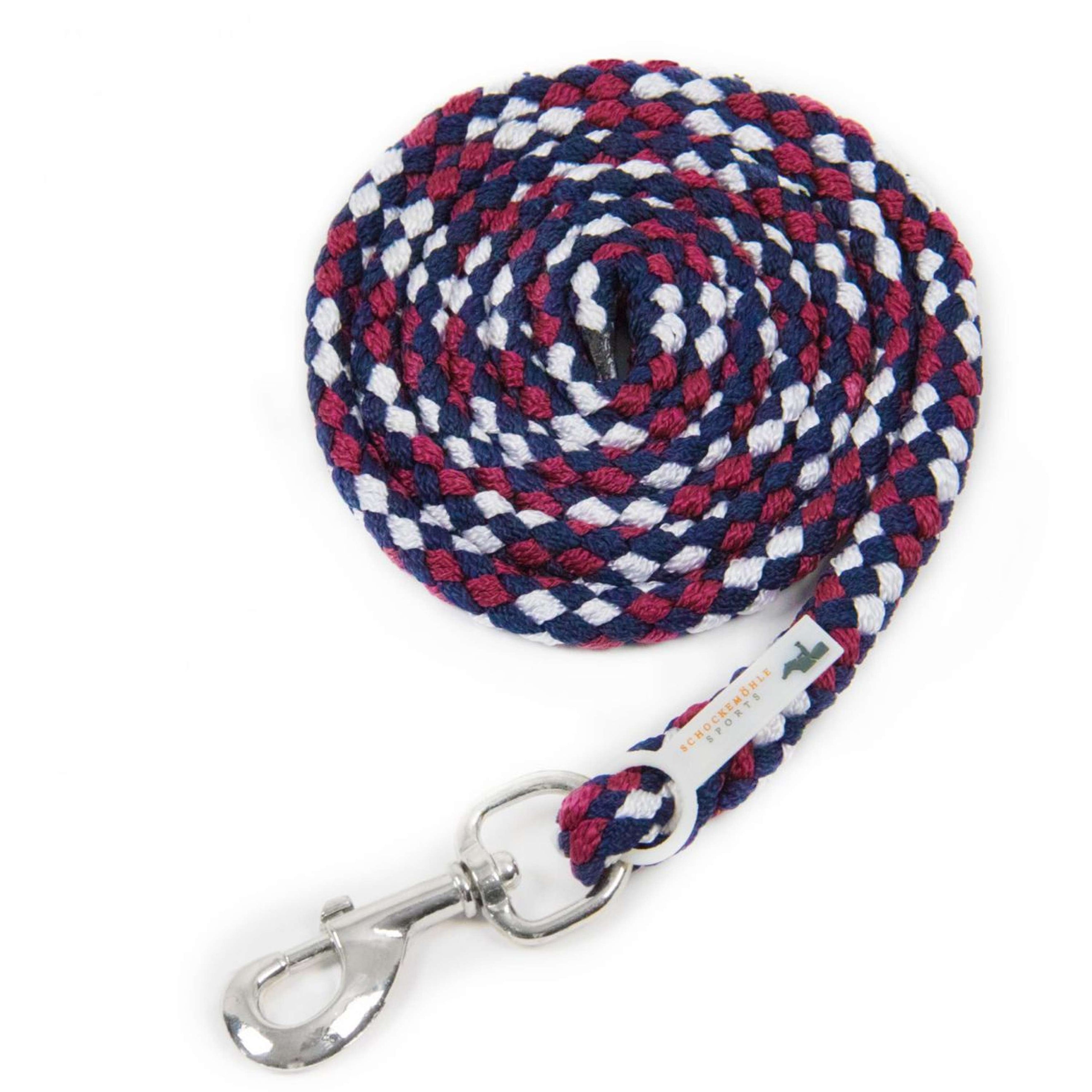 Schockemöhle Corde pour Licol Catch Marine/Burgundy/Blanc Schockemöhle Corde pour Licol Catch Marine/Burgundy/Blanc