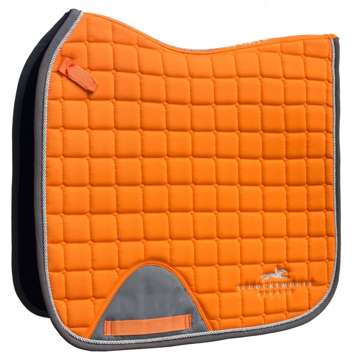 Schockemöhle Tapis de Selle Power Logo Dressage Orange/gris