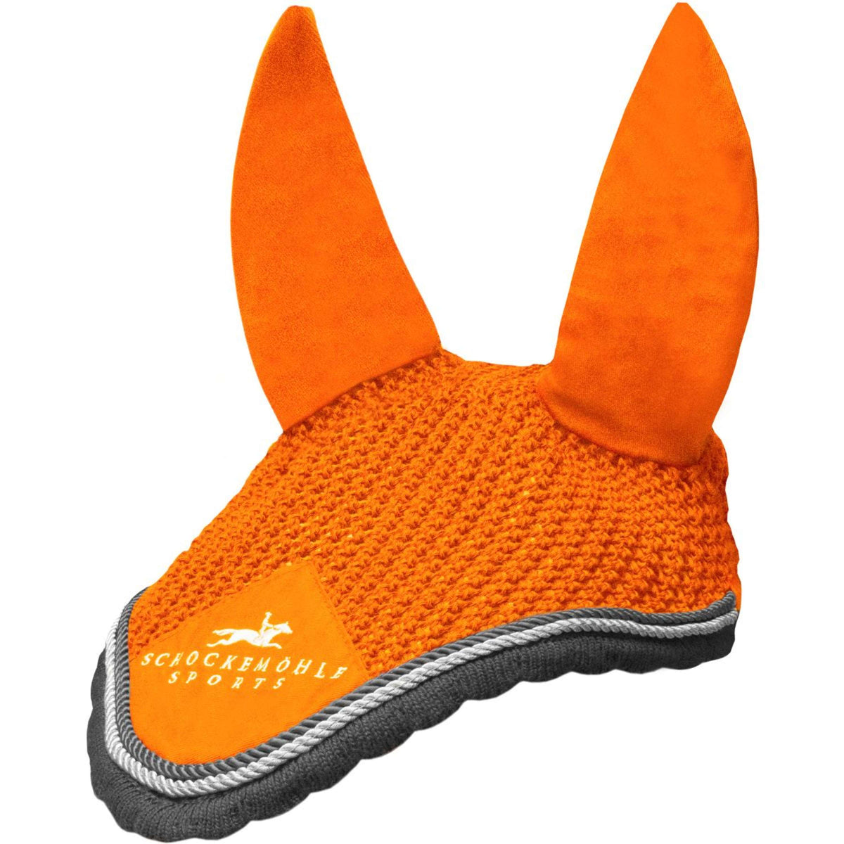 Schockemöhle Bonnet Anti-Mouches Neo Star Orange/Logo