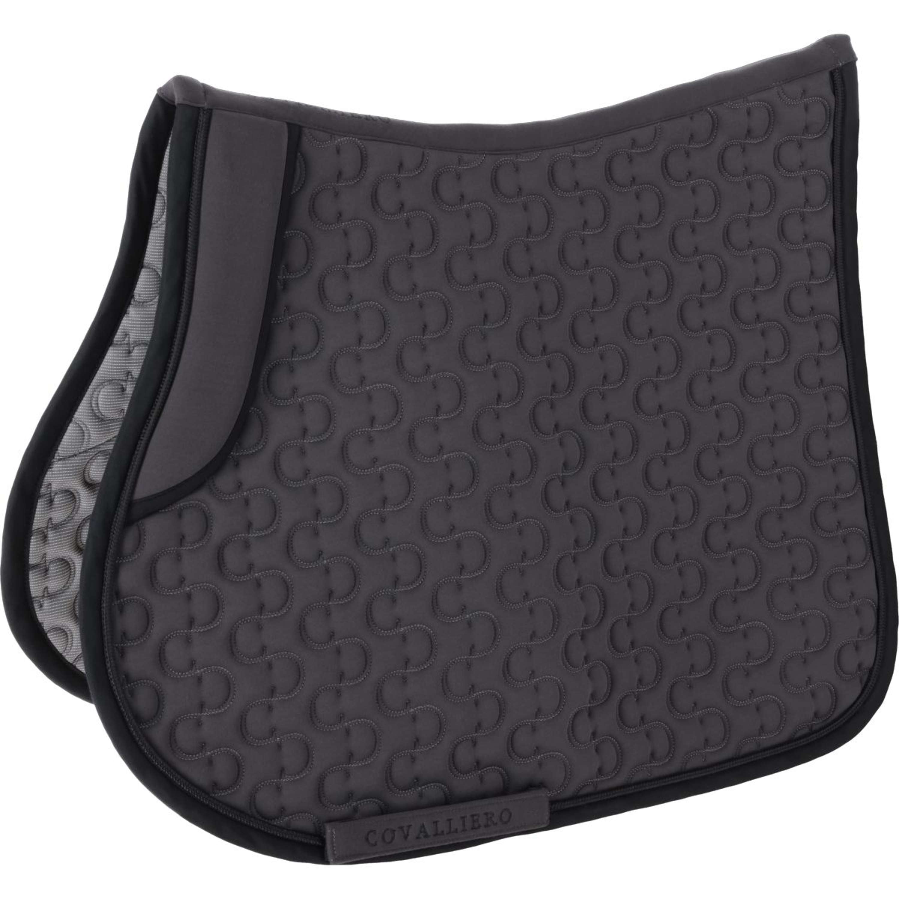 Covalliero Tapis De Selle Duavita Dressage Navy - Tissu Recyclé Anatomique Pour Cheval