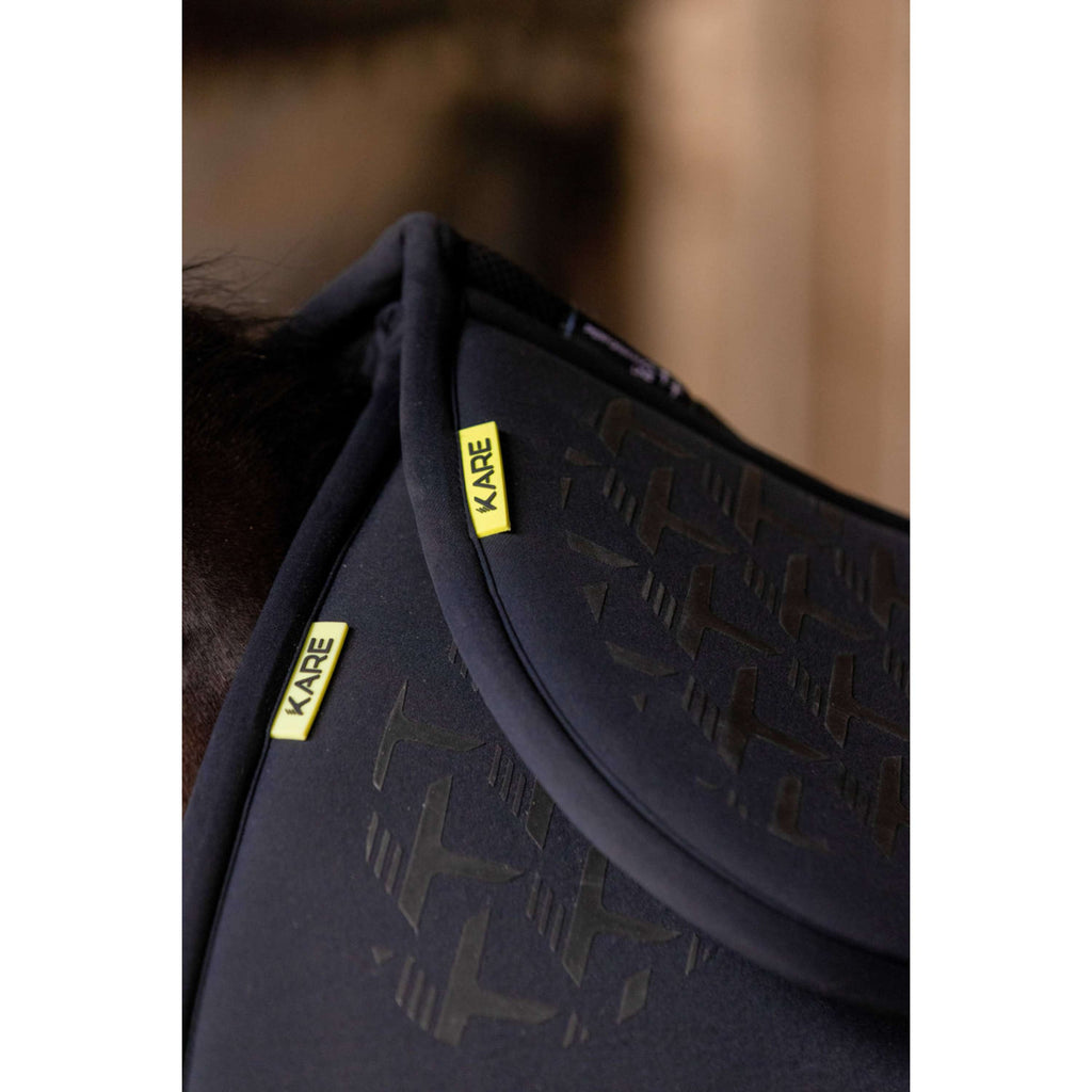 K by EQUITHÈME Tapis de Selle Entebbe Dressage Noir