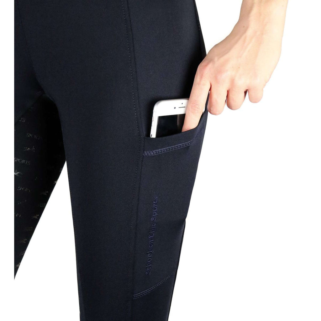 Schockemöhle Legging d'Équitation Equinox Pocket Full Grip Ocean