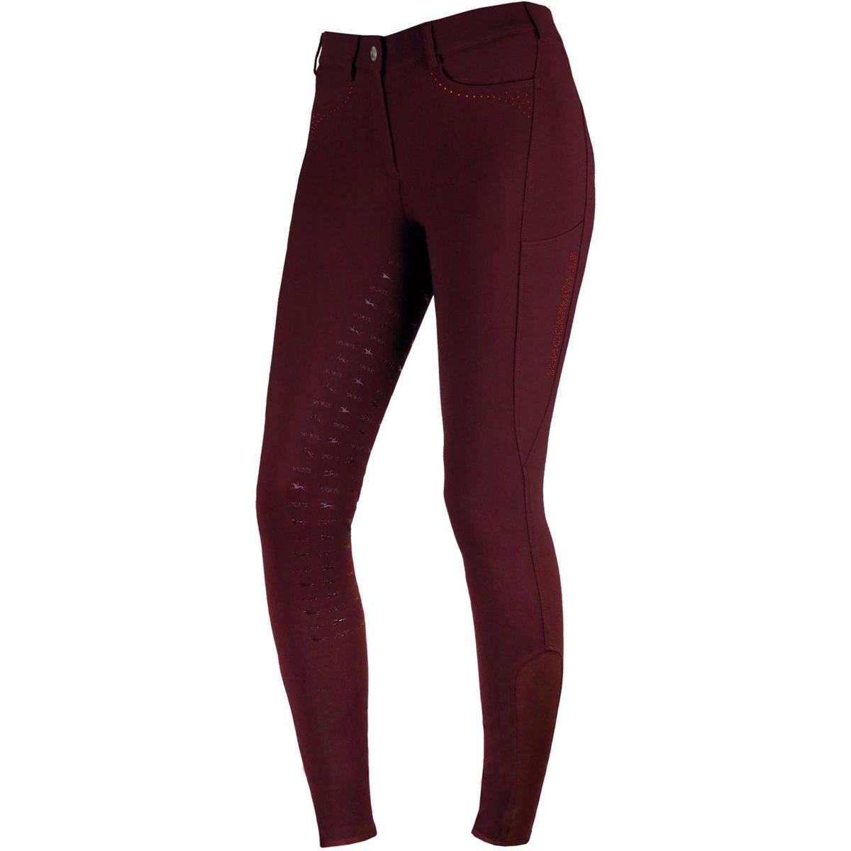 Schockemöhle Pantalon d'Équitation Victory Full Grip Cassis